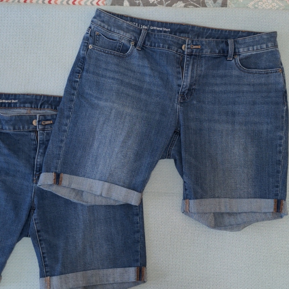 Pair of Talbots 14W denim shorts